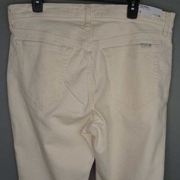 New Joe's Jeans The Diego Denim Trouser Tapered + Cropped in Ecru size 36 - Picture 10 of 16